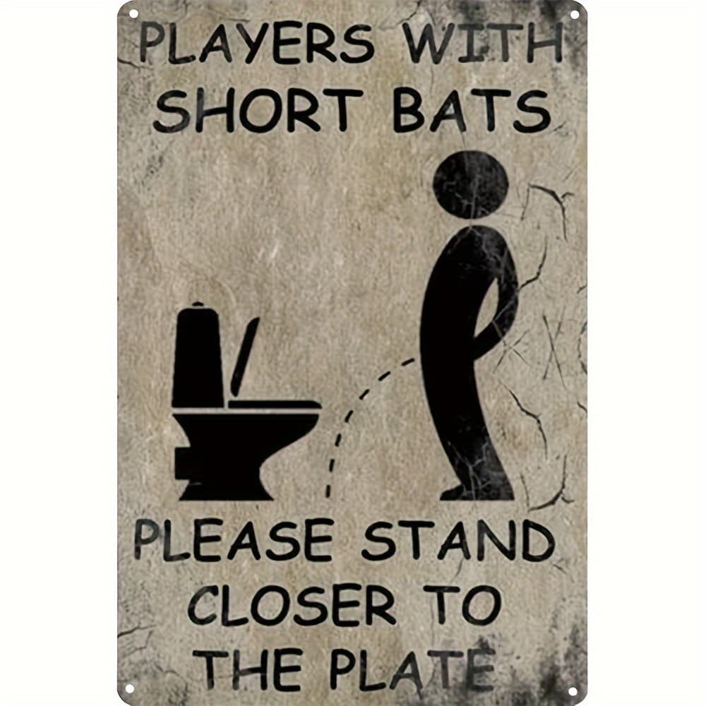 TEMU 1pc Humorous Theme Aluminum Sign 8x12 Inch Wall Decor For Home Sports Enthusiasts