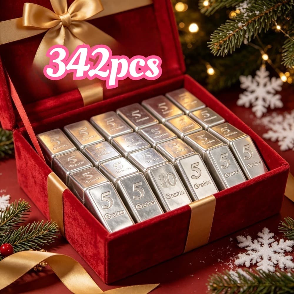 TEMU 342pcs Silver Bars - Miniature Silver Bars (2026 Usa) - - For A Friend