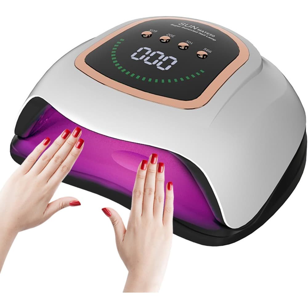 TEMU Professional 300w Led Nail Lamp With & Lcd Display - , 4 Timer Settings, /led Gel Dryer For Hard/ Gels, Temperature & For Hands/toenails (for &