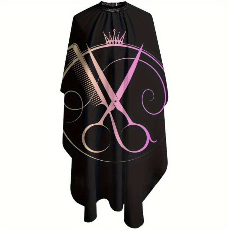 TEMU Professional Salon Cape For Hairdressing, Easy To Clean, Featuring An Adjustable Neck Closure And Anti-static , Ideal For All Hairdressers And Their Tools