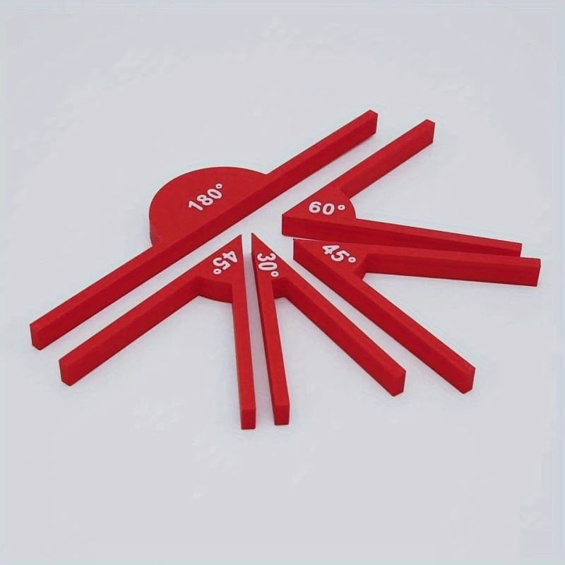 TEMU A Set Of Mathematical Teaching Aids, Angle Measuring Tools, Geometric Angle Display Instruments, And Tools For Angle Recognition, Made From Durable Plastic, Ideal For Young