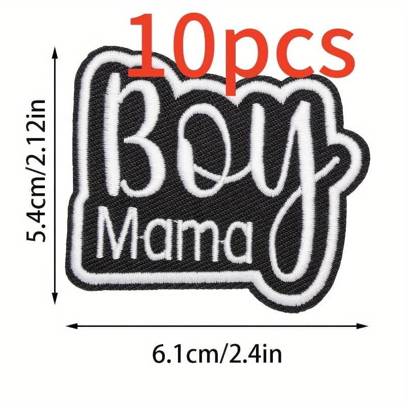 TEMU 10pcs Embroidered Patches For Diy Clothes, Shoes & Hats - Vibrant Floral Designs, Sewing Craft Supplies