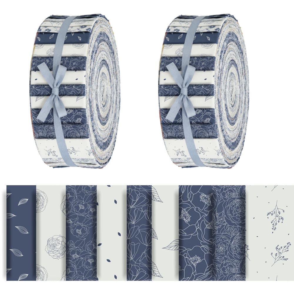 TEMU 40pcs (6.5cm * 50cm) Blue And White Pattern Fabric Printed Fabric, Multi Pattern Fabric, Fabric For Handmade Projects - Used For , Cutting Diy, Handmade , Gift Packaging.