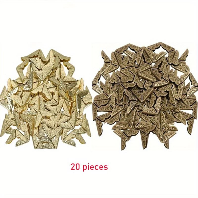 TEMU 20pcs Album Corner Protector Menu Archive Menu Metal Book Corner Protection Handmade Decoration Protective Corner