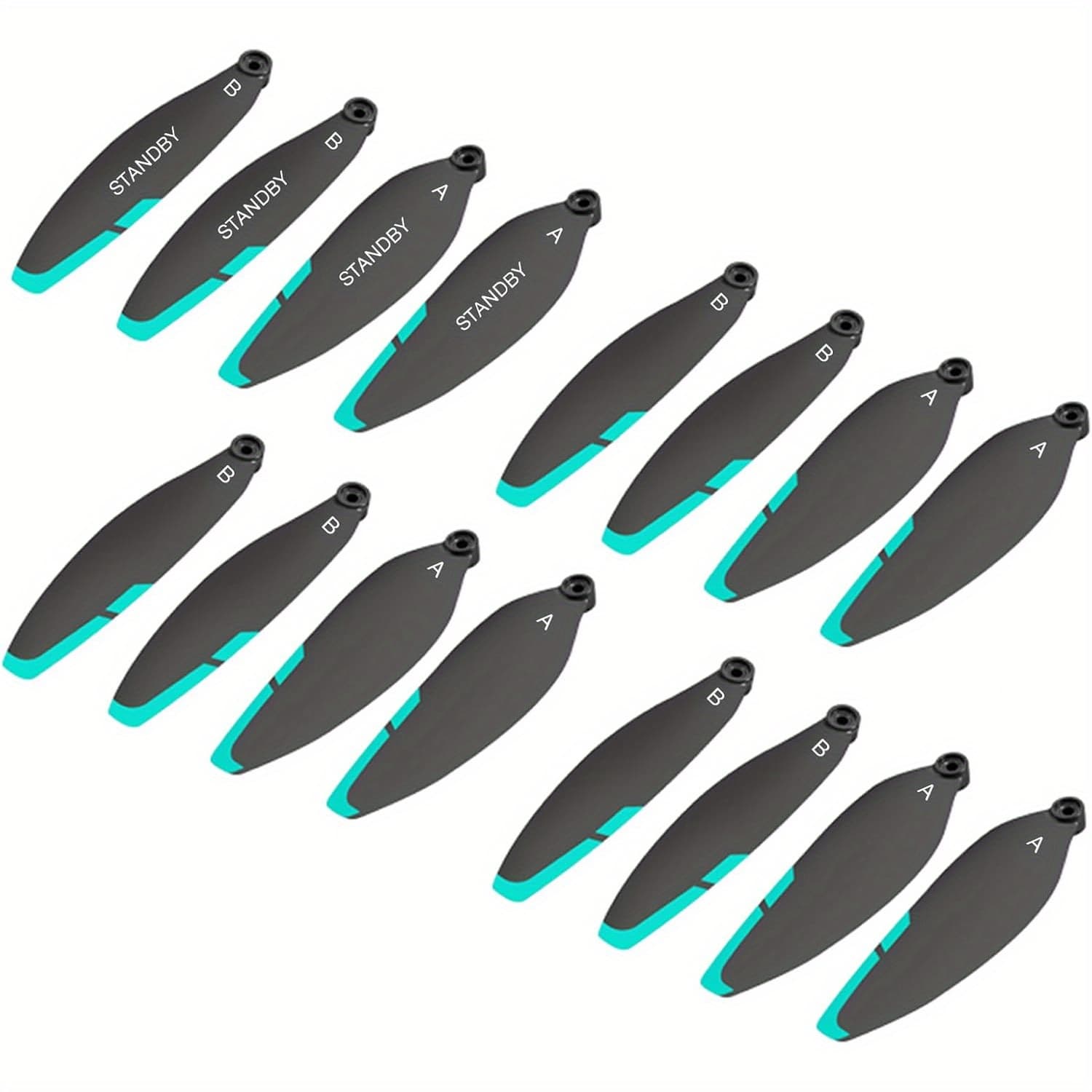 TEMU 16pcs Compatible For Drone Propellers Replacement - Low-noise Foldable Propeller , Quick-swap Spare Parts For Quadcopter, Drone Spare Parts Accessories (for Drone Upgrade)