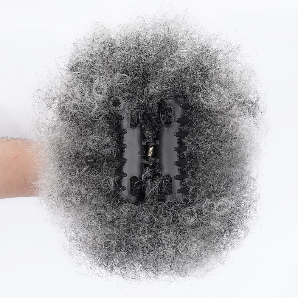 TEMU African-style Hairstyle With Fluffy And Tightly Held Updo, Ponytail, Synthetic Hair Wig With Fluffy Top And Ponytail Is Suitable For Women To .
