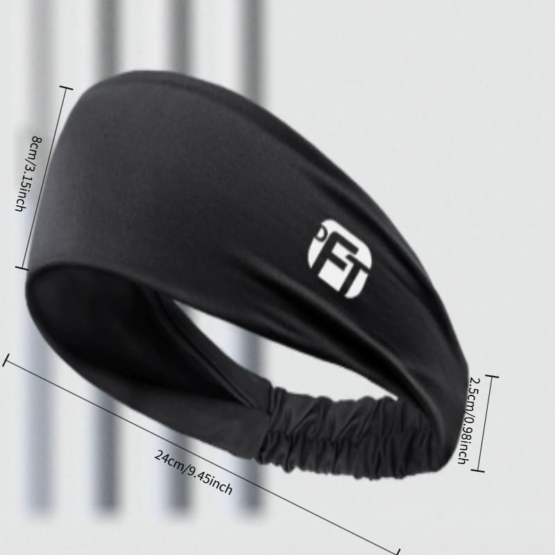 TEMU 1pc Cooling Sports Headbands For & - Ice -like Breathable Sweat-wicking Headbands With Cooling Gel-like Effect, Non-slip For Running, Gym, Yoga, Outdoor Activities - Instant Heat (/spray Needed)