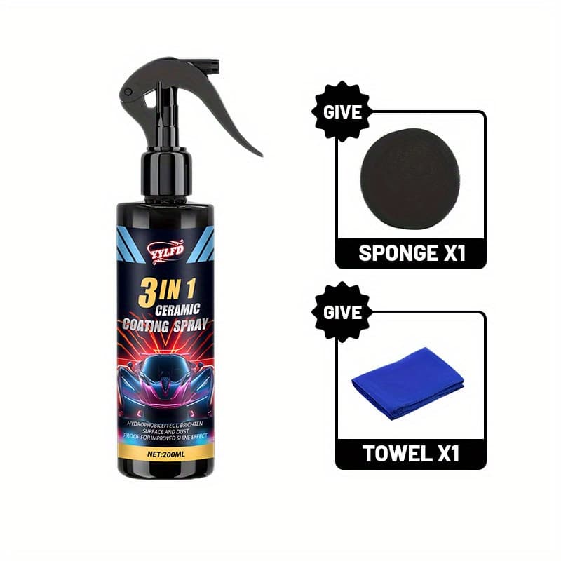 TEMU Universal Coating For - Water-repellent , Ceramic Wax & Sealant For Gloss, , Durable , Weatherproofing Solution | Water-repellent End | Easy Application