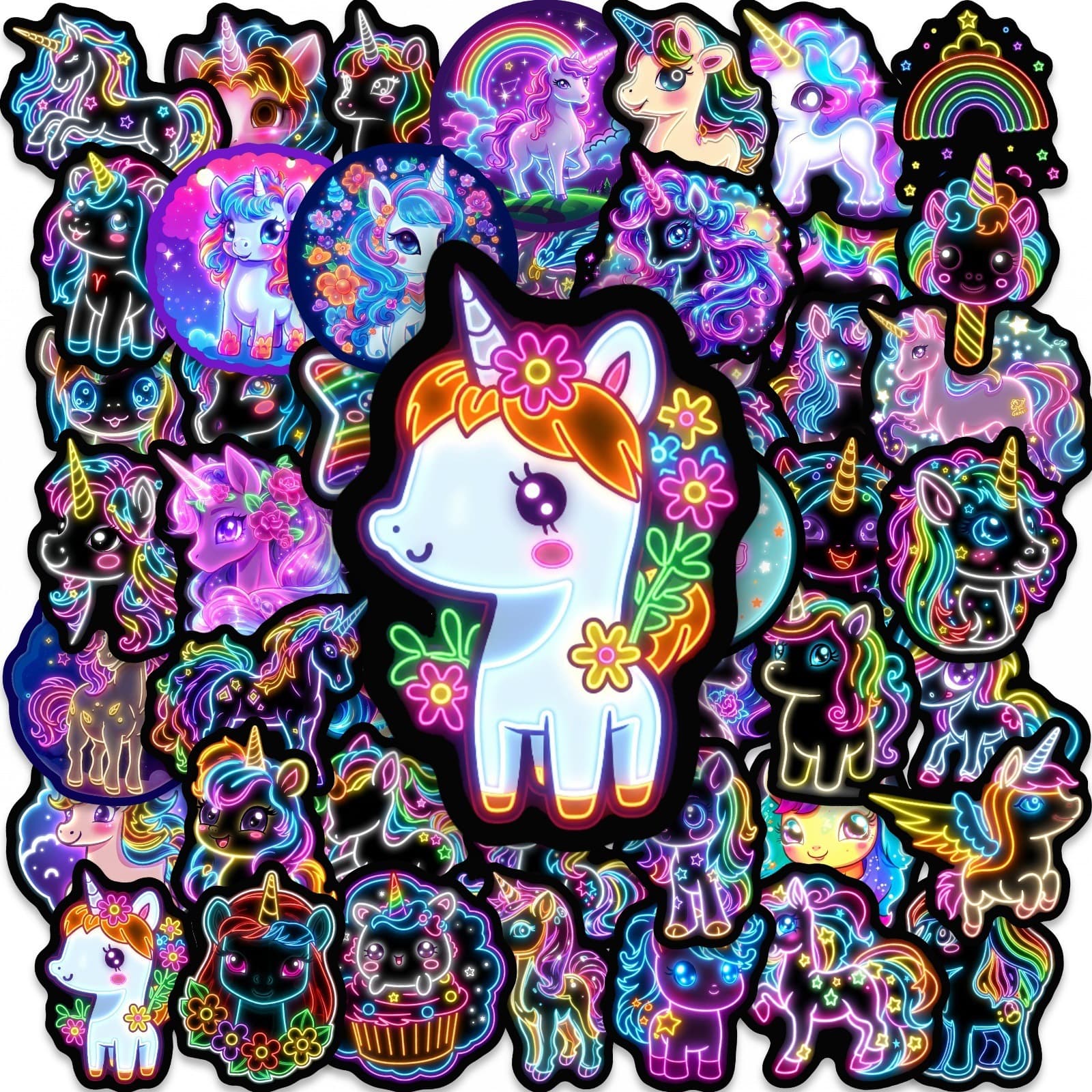 TEMU 50pcs Horse Stickers, Cute Office Stickers, Suitable For Scrapbooks, Diaries, Laptops, Water Bottles, Cars, Etc. A Gift With Message And Faith.