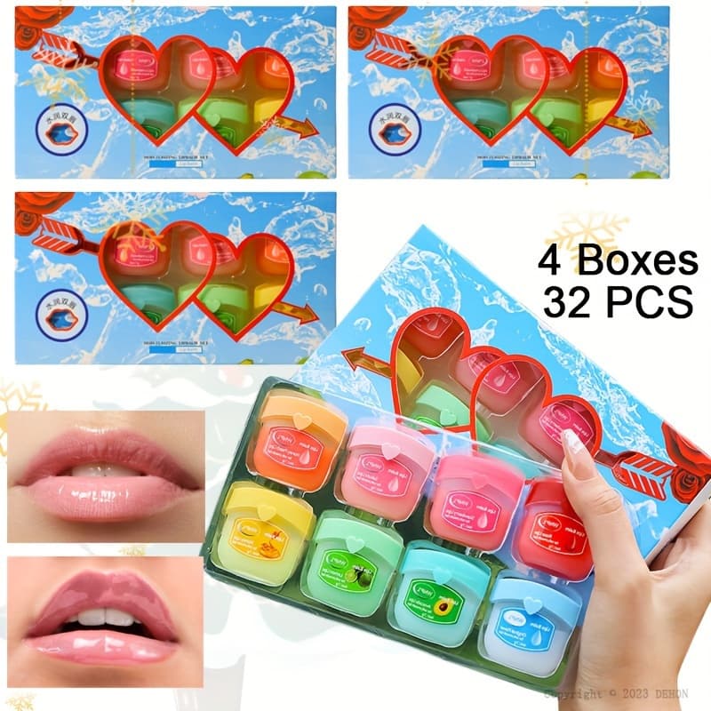 TEMU 32pcs Moisturizing Lip Balm Set, Made With Natural And Ingredients Lip Balm, Hydrating&, Keep Moisture For Lip, Long-lasting Effect, Gift