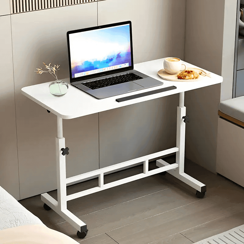 TEMU Mobile Standing Desk With 25.6-34.3 Inch Adjustable Height And 0-90° Tiltable Tabletop, With Lockable And , A Must-have For Home Office And Study Ideal For Holiday Gifts