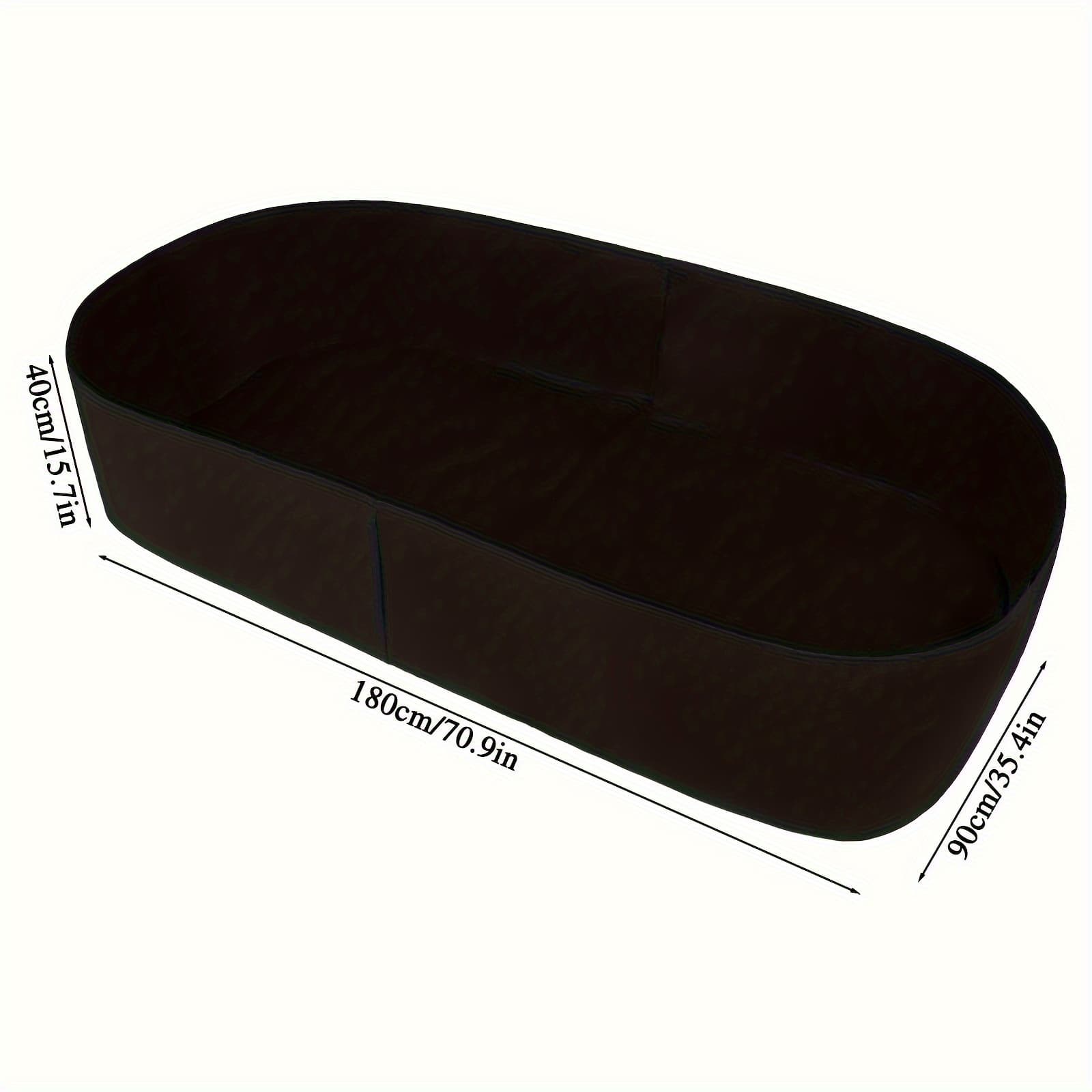 TEMU 1pc Large 165/115 Gallon (625/455 Elevated Fabric Garden Bed Planter - 3x6ft Raised Bed With Breathable Panels, Drainage, - Ideal For Vegetables, Herbs, Flowers - Easy Assembly Outdoor Planting