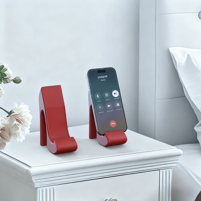 TEMU 1pc 3d Printed High Heel Phone Stand, Suitable For Office Desk Decor, Bedside Creative Lazy Stand, Ideal Gift For Christmas, Thanksgiving, Valentine's Day,