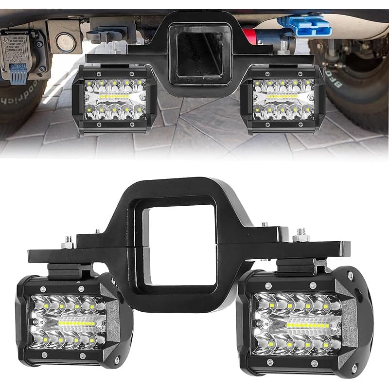 TEMU Off-road Led Light, 4-inch Led Off-road Light Box, With 2.5-inch Off-road Vehicle Suspension, Dual Led Off-road Driving, Without Battery