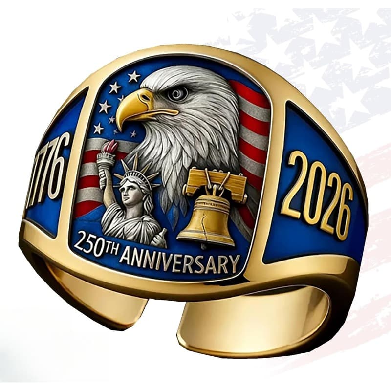 TEMU 250 Years Of American , Inspirational Unisex Jewelry, Patriotic Gift For Men And Women