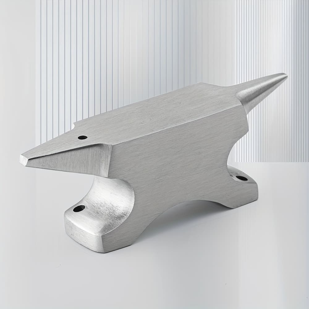 TEMU Stainless Steel Anvil Pad With Cow Horn & Correction Ring - Heavy-duty Rustproof Making Tool For Metal Hammering, Jewelry , Blacksmithing - Durable Anvil Board For Ring Resizing & Metalworking