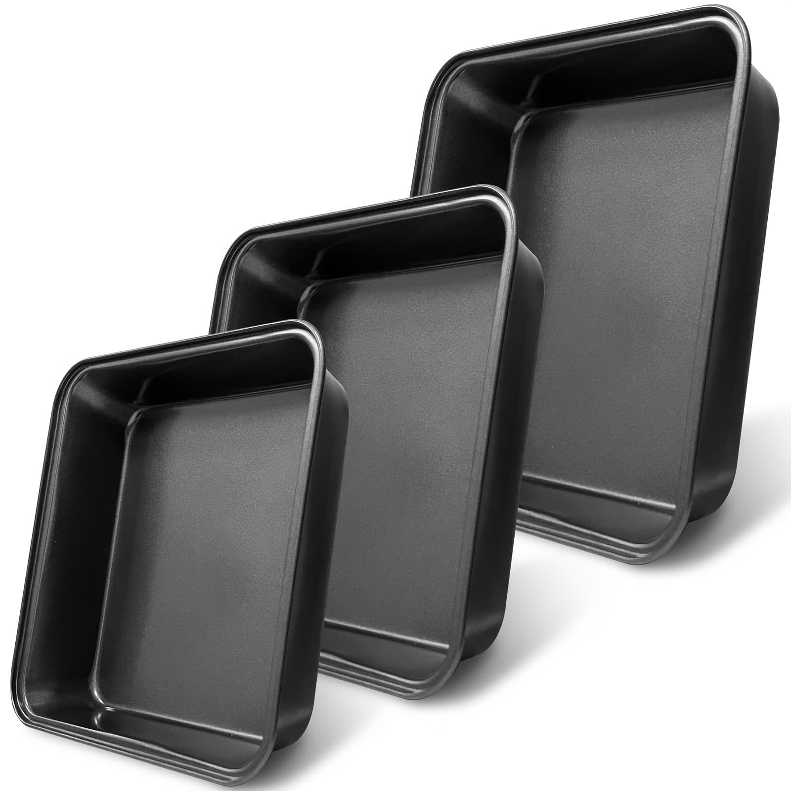 TEMU 3pcs Non Stick Cake Mold Set, Suitable For Baking Trays In Induction Cookers, Safe Cookie Baking Trays In Ovens, Easy To Clean, Kitchen Baking Tools,