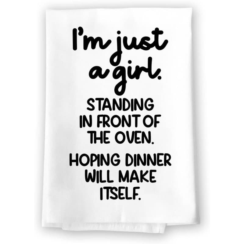 TEMU 1pc 18×26 Inch Stylish Kitchen Cleaning Cloth , I'm Standing In Front Of , Flour Sack Towels, Humorous Hand Towels, Dish Towels, Joke Gifts For Women