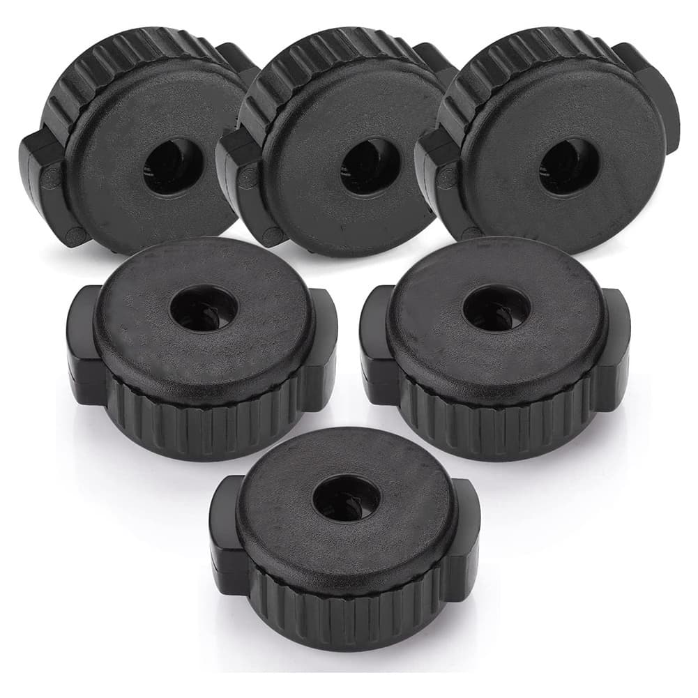 TEMU 6pcs Solomoni Cymbal Nuts - Black Plastic, & Remove For Drum Percussion Kit, Compatible With Major Drum Brands