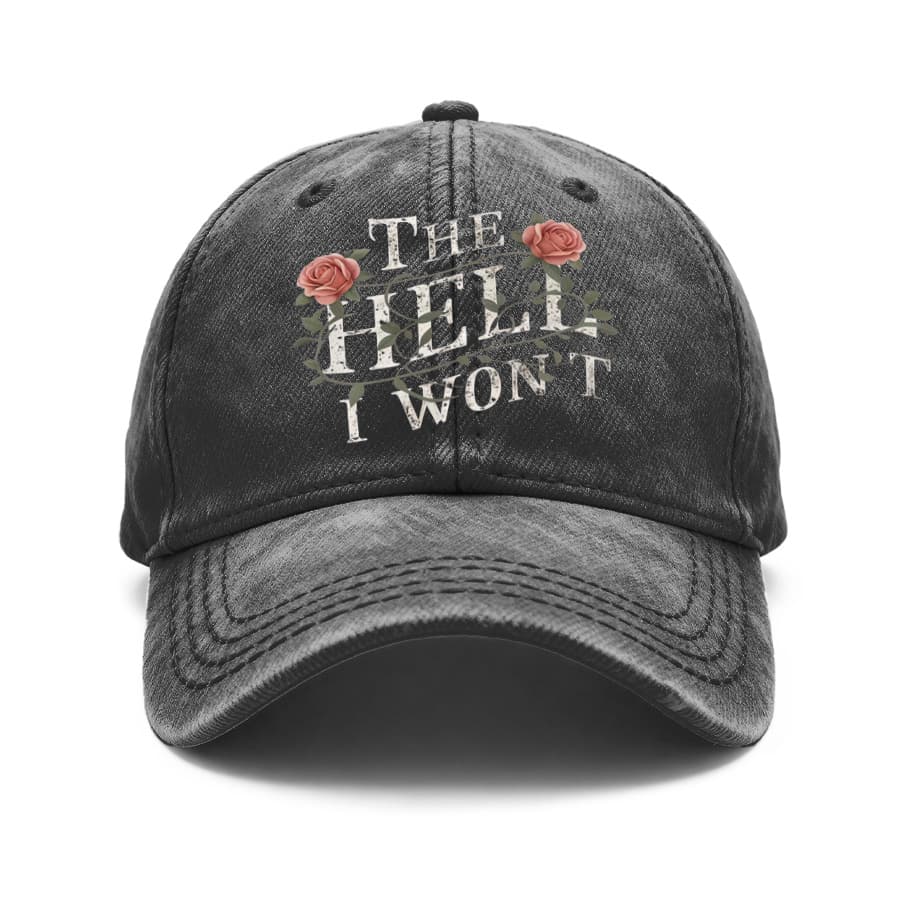 TEMU 1 Vintage Washed Unisex Baseball , With A Floral Pattern, Adjustable, Suitable For Outdoor Activities And Casual Wear, A Gift For Boyfriend/girlfriend, For Spring/summer/autumn/winter