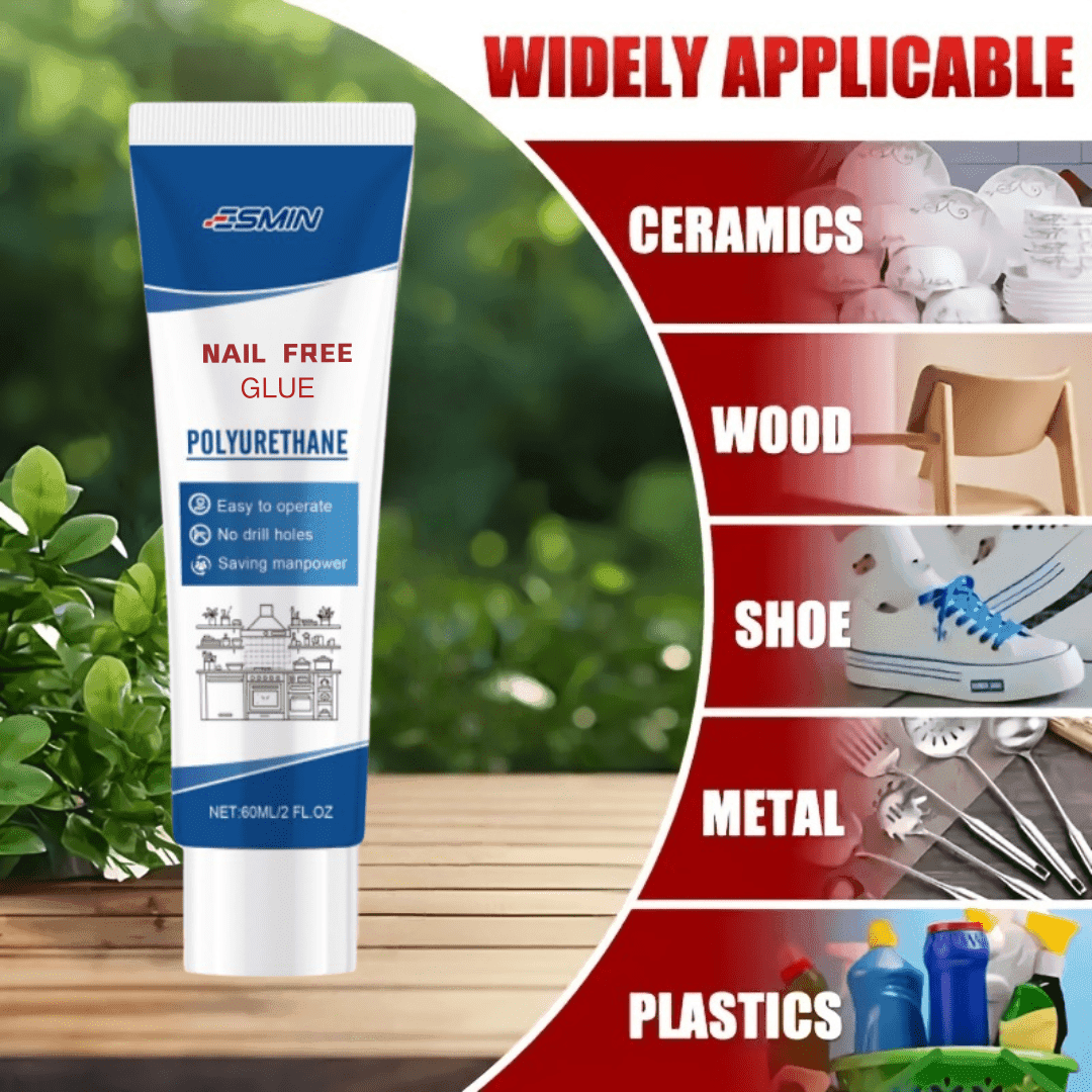 TEMU 2fl.oz/60ml Nail- Glue - Adhesive For Baseboards - High - For Tiles, Aluminum Alloy, Walls, Wooden Floor , Plastic Bonding, And Edge-pressing Baseboards