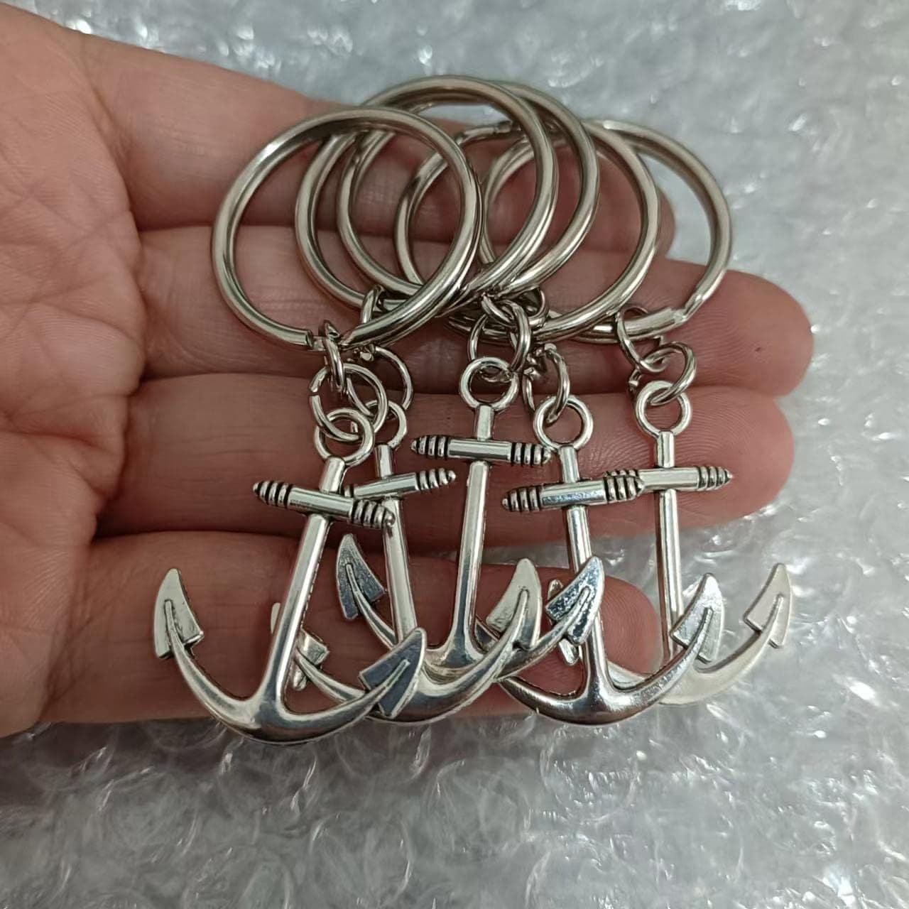 TEMU 5pcs Anchor Keychain, Anchor Charm, Nautical Keychain, Keychain, Nautical Gift For Him