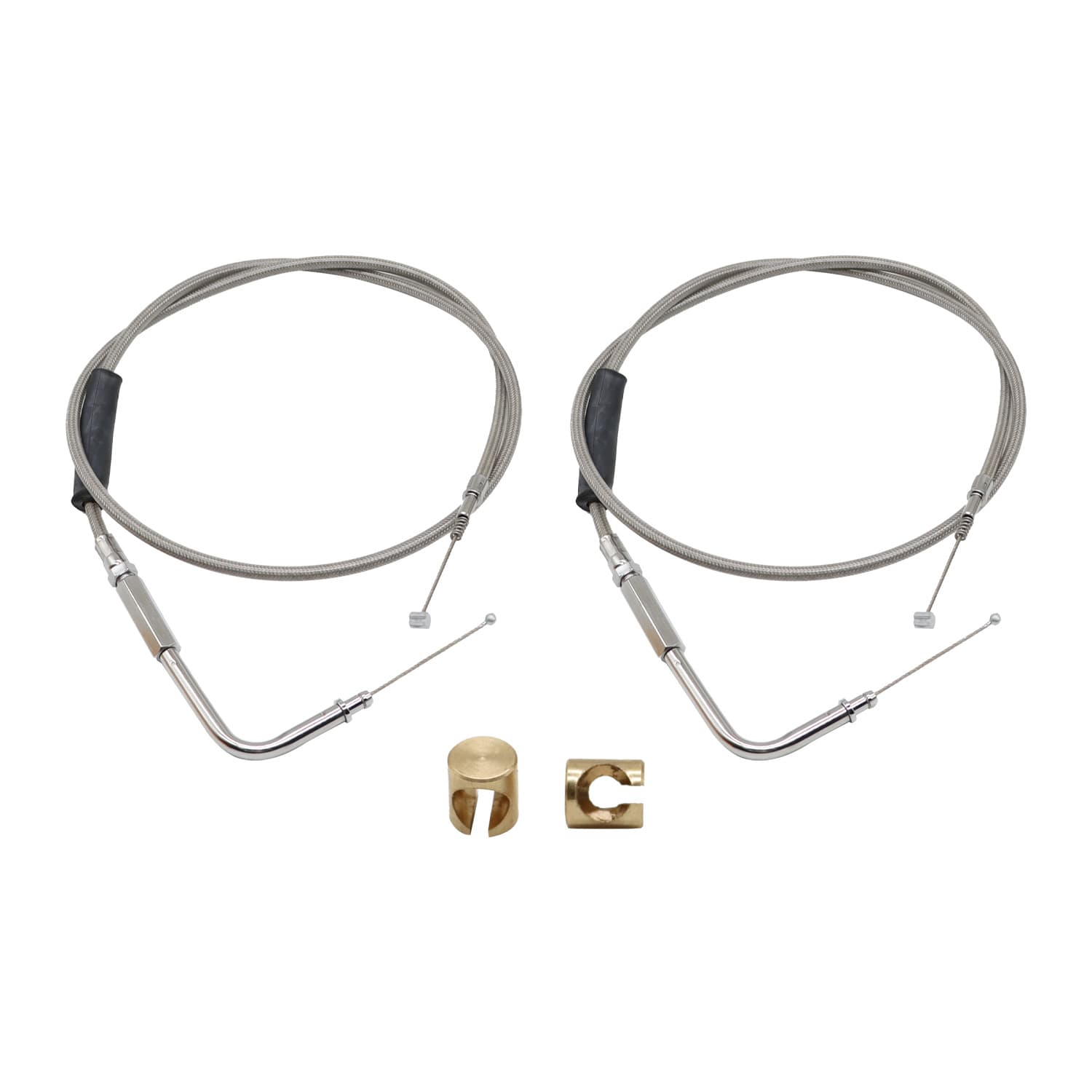 TEMU 42" High-quality Stainless-steel Throttle & Idle Cable Set 56579-02a
