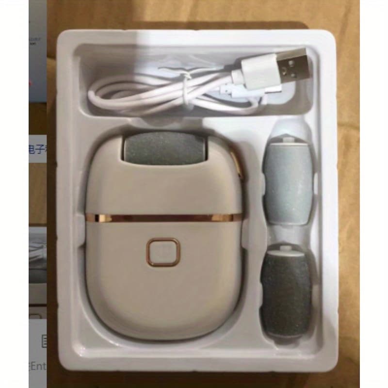 TEMU 1pc An Automatic Foot Scrubber Featuring 5 Grinding Heads - Tool For Removing Dead Skin And, Perfect For Foot Or While Traveling For Adults