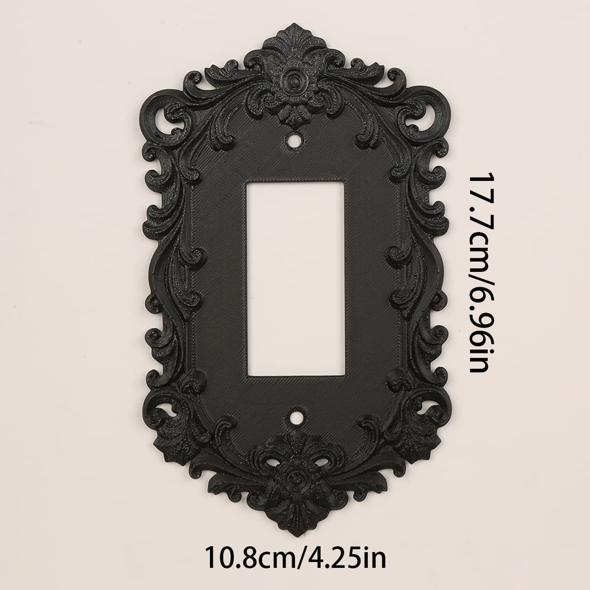 TEMU A Gothic Vintage Carved Switch Decorative Panel, An Switch Frame, A Single Socket Decorative Cover, A 3d Relief Art Wall Switch Sticker, Suitable For Home Decoration In A Light