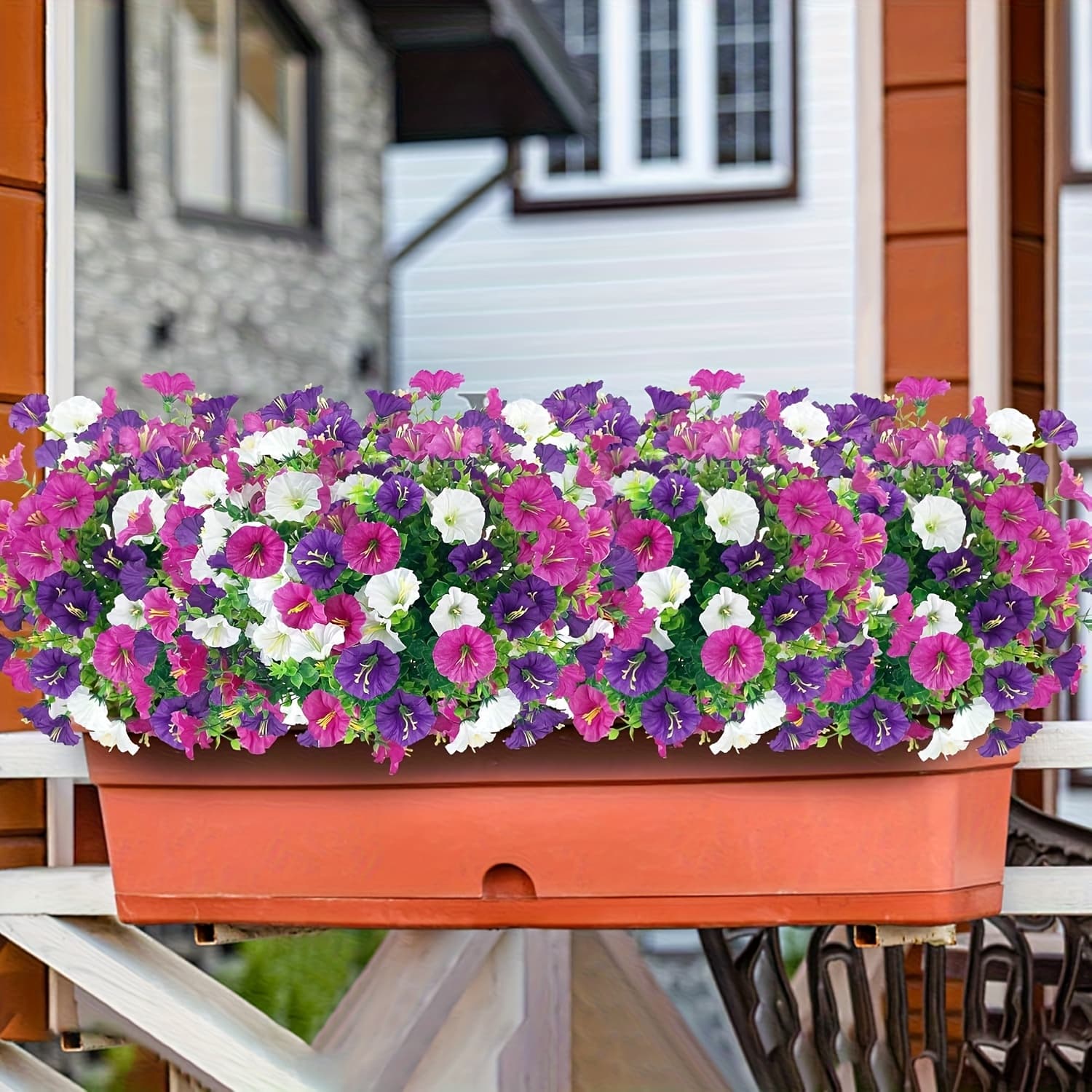 TEMU 30 Bundles Of Artificial Low-growing Morning - Made Of Synthetic Plastic, Suitable For Outdoor Gardens, Weddings And Home Decoration, Durable Faux Flowers With Vines That Used On ,