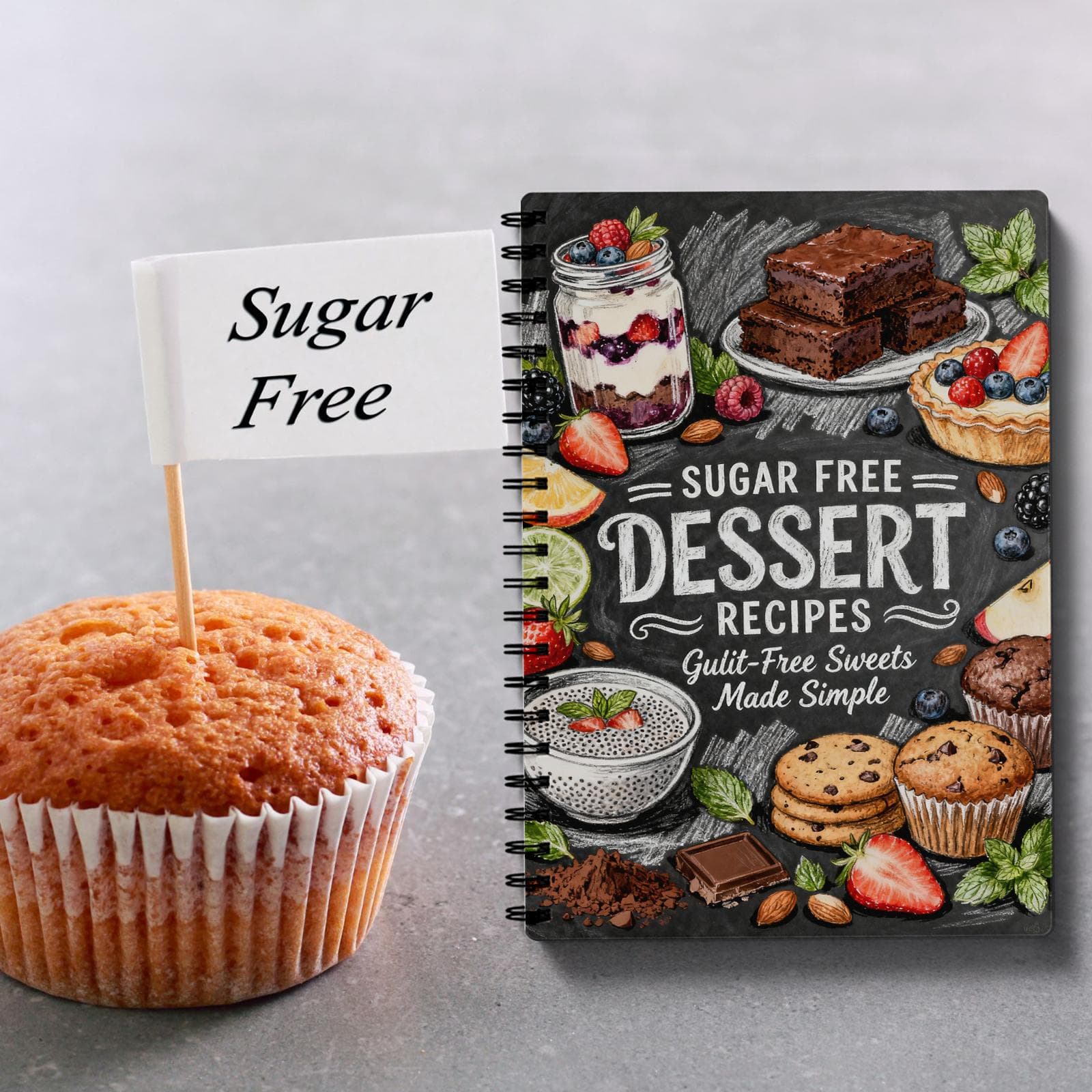 TEMU Sugar-free Dessert Recipe Book - Easy No-sugar Treats For Weight Loss, Diabetics, , Seniors& Busy Families| Low-calorie, -free Sweets With Simple Ingredients&