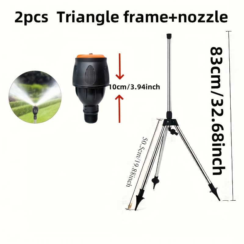 TEMU Adjustable Outdoor Irrigation Sprinkler, Suitable For Lawn Maintenance And