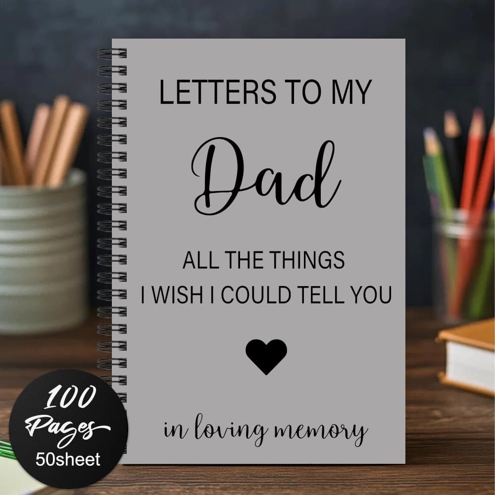 TEMU 1pc In Of Lost Father - Sympathy Keepsake Journal With Letter Writing Pages, Plan Book Diary Gift For Bereavement, For - Comforting Loss Of Father Gift