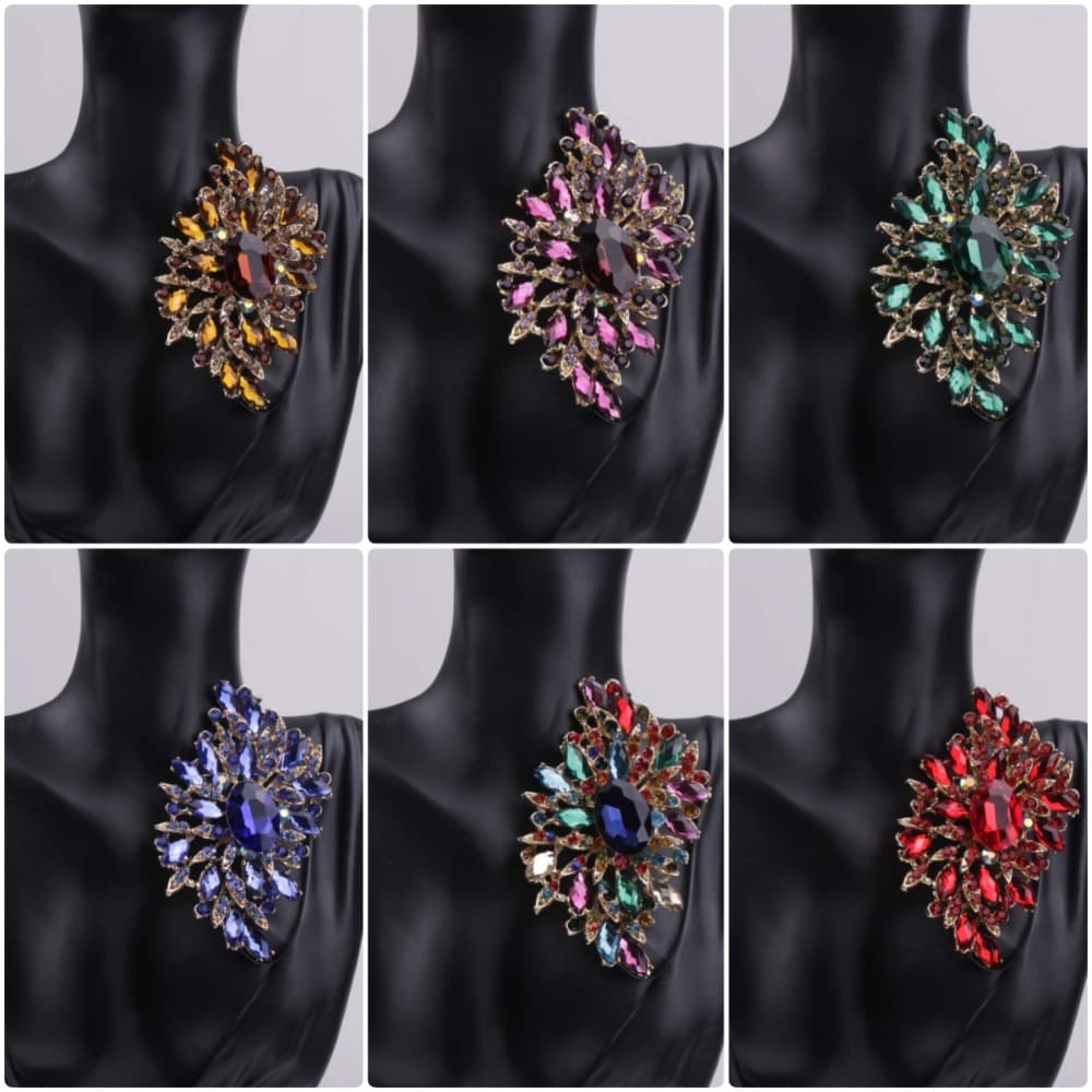 TEMU 6pcs Baroque Luxury Brooch For Men And Women, Jewelry Accessories, Wedding, Holiday, Party, Couple's Surprise Gift