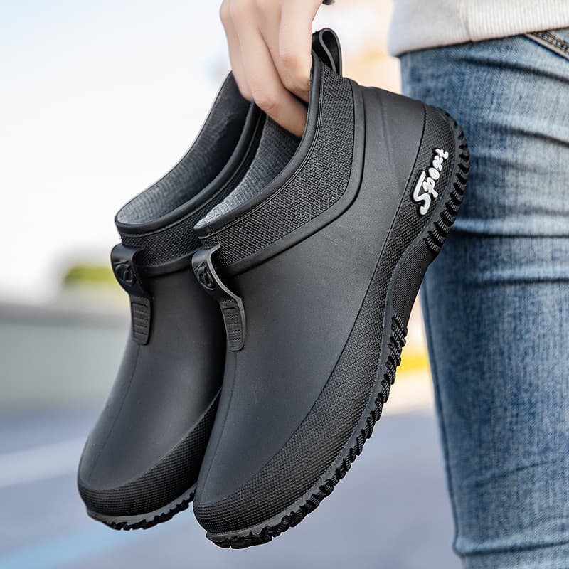 TEMU Women's Short Ankle Rain Boots Fashion Casual Wear-resistant For Car Washing Fishing Outdoor Music Festival