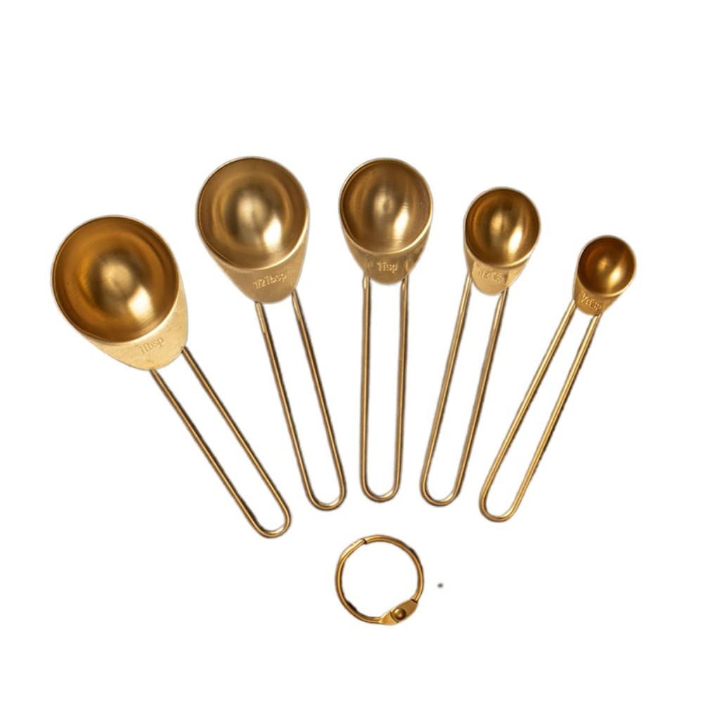 TEMU Rust-resistant Stainless Steel Measuring Cups And Spoons For Baking, Including A Coffee Scale Spoon For Sugar