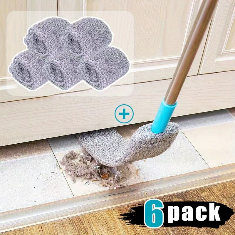 TEMU 6 Pack Dust Removal Brush | With 5 Replacement Brush Heads, Washable, Durable Soft, Suitable For Sofa Beds And Furniture Bottoms, Plastic Material, Floor Dust Collector
