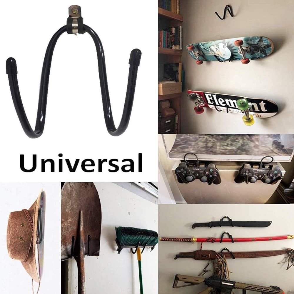 TEMU A Single Versatile Hanging Storage Rack Featuring An Adjustable Hook, Ideal For Holding Skateboards, Guitars, , And Snowboards. And Use, Making It Perfect For Storing Items During And Winter