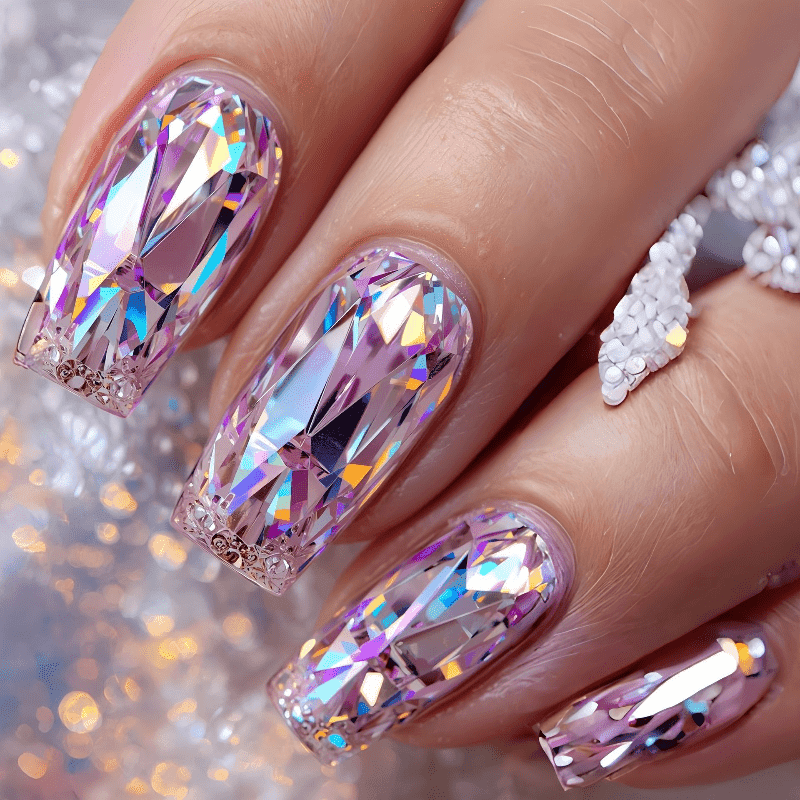 TEMU 48pcs Of Medium-length Coffin-shaped Press-on Nails In Ombre, Featuring Luxurious Full Soft Gel Fake Nails, Perfect For An Autumn And Winter Manicure Set For Women