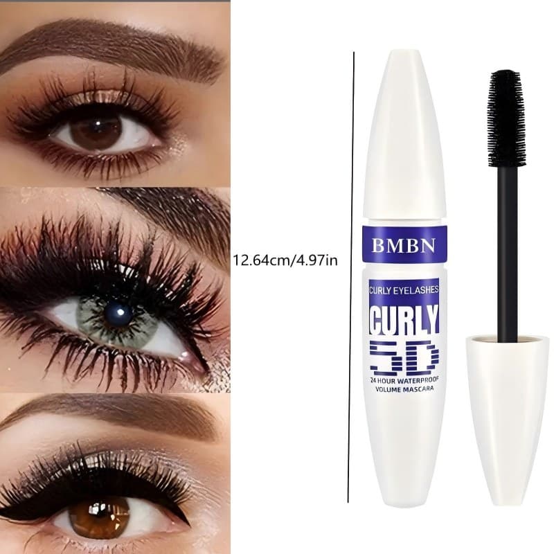 TEMU 5d Waterproof Mascara | Black , Volume & Length-enhancing, Suitable For Each Lash, Clear, Long, Curly, No Clumps, Sweat-resistant & , Perfect For Parties