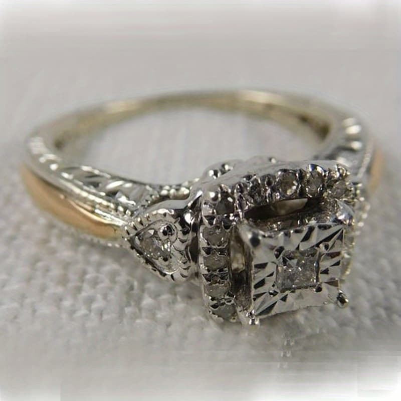 TEMU 1pc Vintage Fashion Personalized Ring Anniversary Gift Festival Birthday Party Jewelry