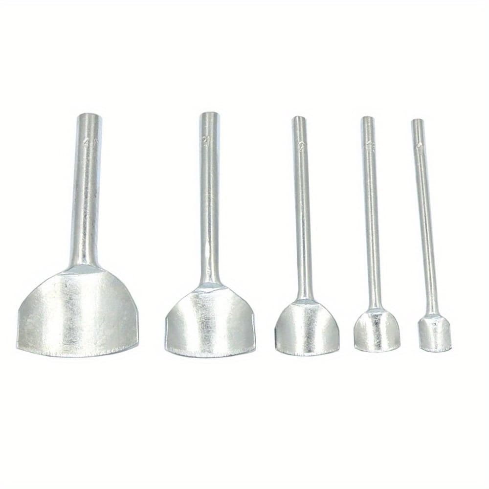 TEMU 5pcs Leather Tools Craft Half-round Cutter Punch For Crafting Strap Belt, Wallet And Bag, 5-40mm