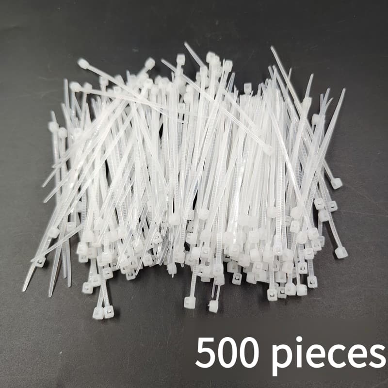 TEMU 500pcs -1pc, Mini Nylon Cable Ties, Disposable Multi-functional Fixing And Organizing Accessories, Small Cable Ties.