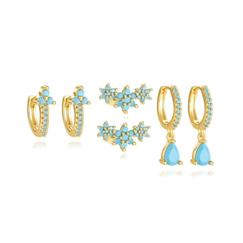 TEMU Beautiful Flower Earrings, Teardrop Pendants, Earrings, Holiday Accessories, Gifts For Women