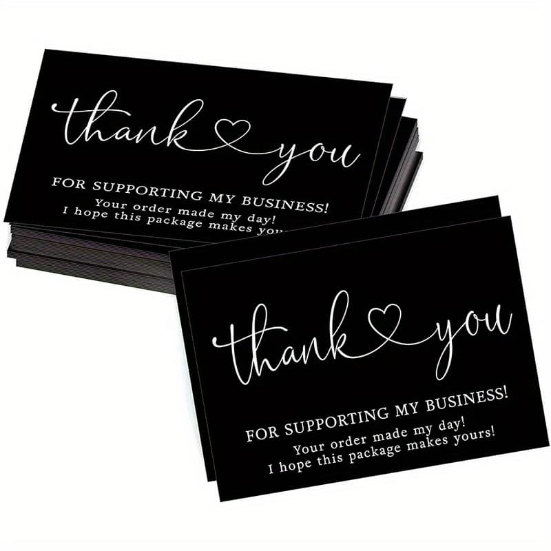 TEMU 60 Thank-you Cards Suitable For Holiday And Party Occasions