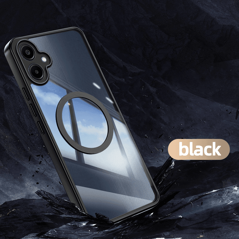 TEMU Phone Case - Shockproof Phone Case With Magnetic , Designed For Galaxy A06 4g/5g, Featuring A Transparent Acrylic Cover
