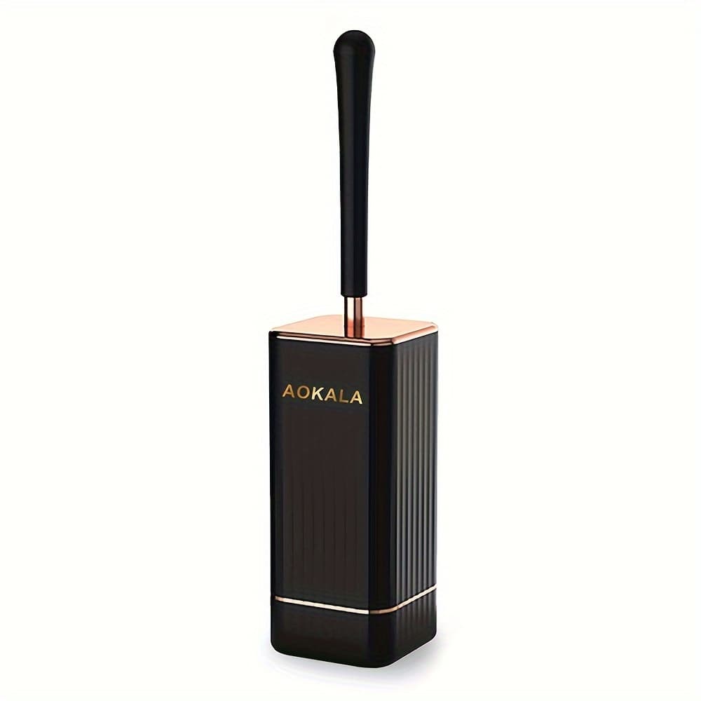 TEMU The 1pc Features A Stylish Toilet Brush And Holder With A Comfortable Long Handle, Making It Ideal For Modern Bathroom Decoration And Effective Cleaning. Durable And Ensures Cleaning.