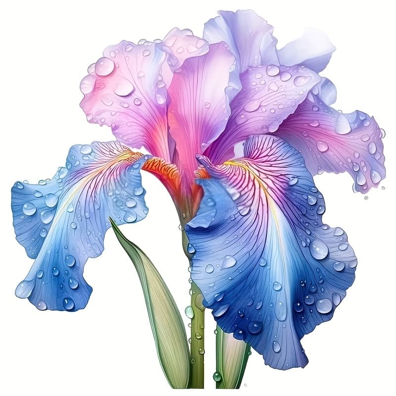 TEMU 6inch German Iris Vinyl Sticker, Suitable For Laptops, Water Bottles, Trucks, Phones, Motorcycles, Windows, Walls, Car Stickers