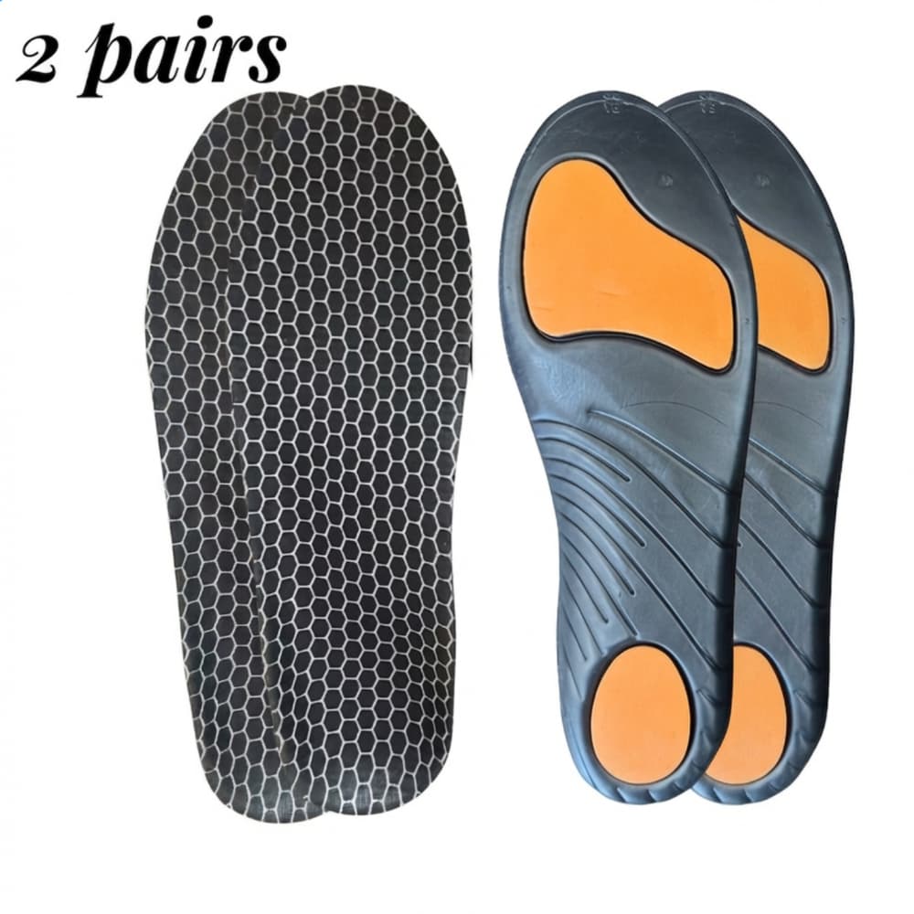 TEMU 2pairs/1pair High- Shock-absorbing Sports Insoles With Arch Support - Breathable Foot Pads Suitable For, Basketball, Sneakers - Comfortable Athletic Shoe Inserts For Heels, Flat Feet