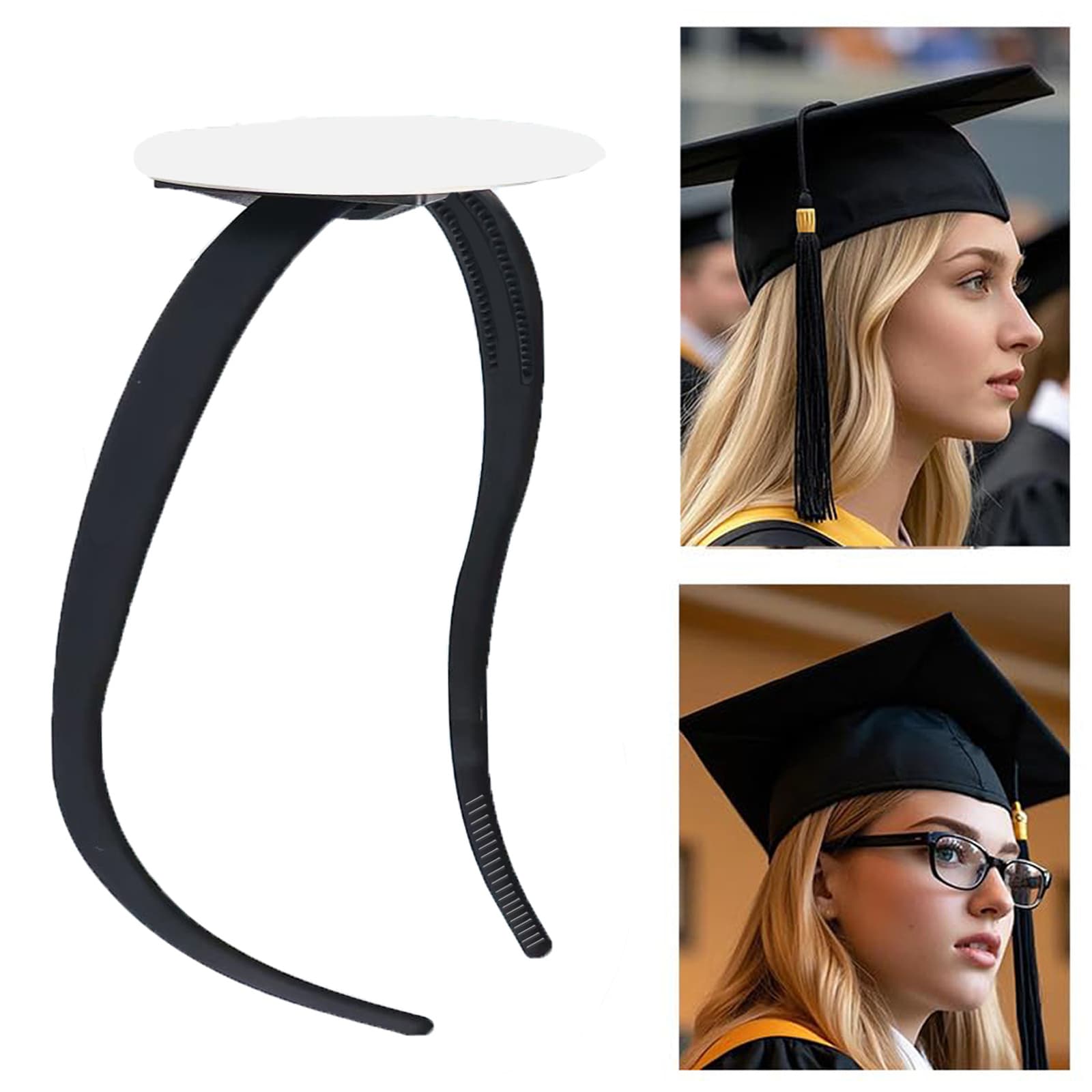 TEMU 1pc Graduation Headband, Diy Graduation Base Headband, Accessory For College Graduation Ceremony Photos